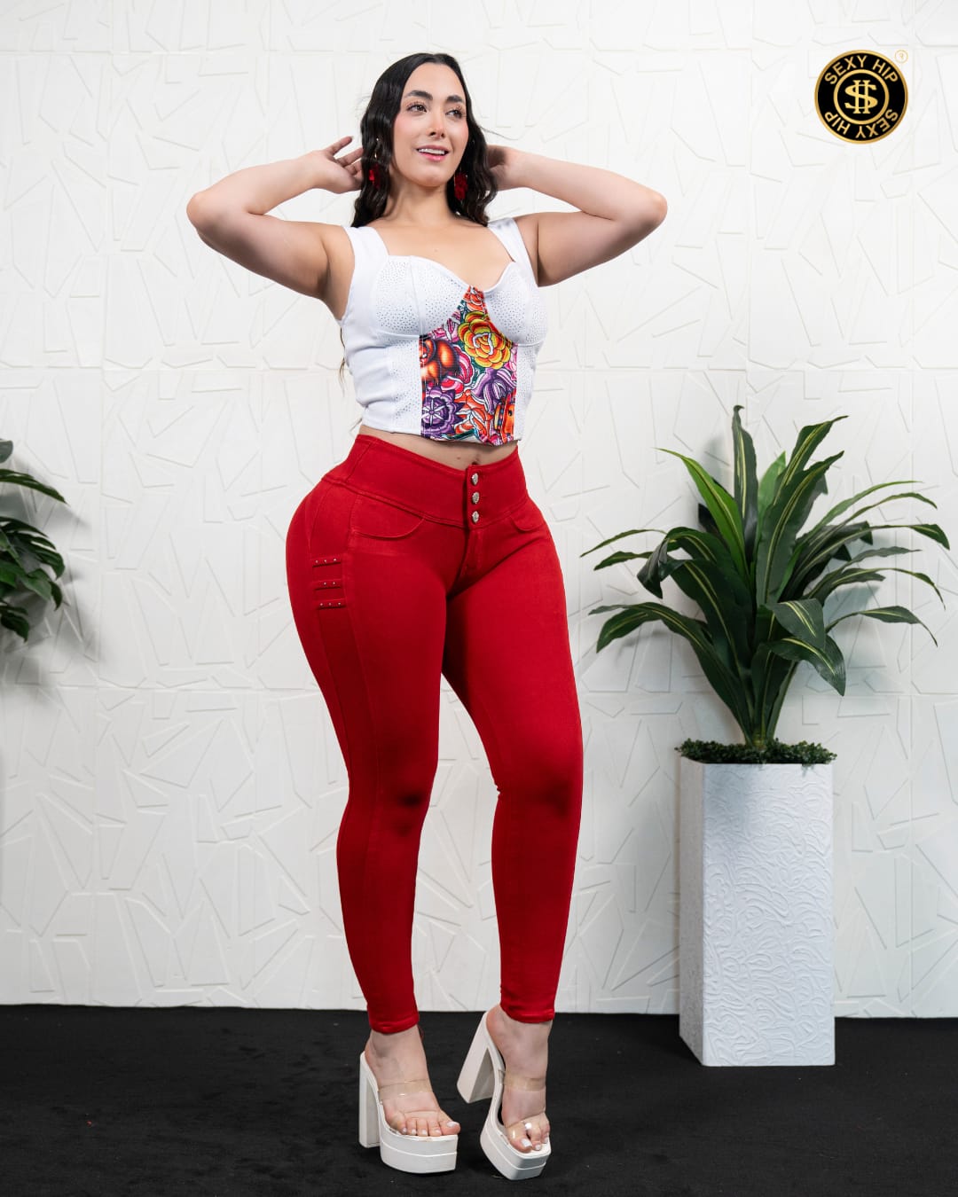 PANTALON LUCIANA ROJO PASION