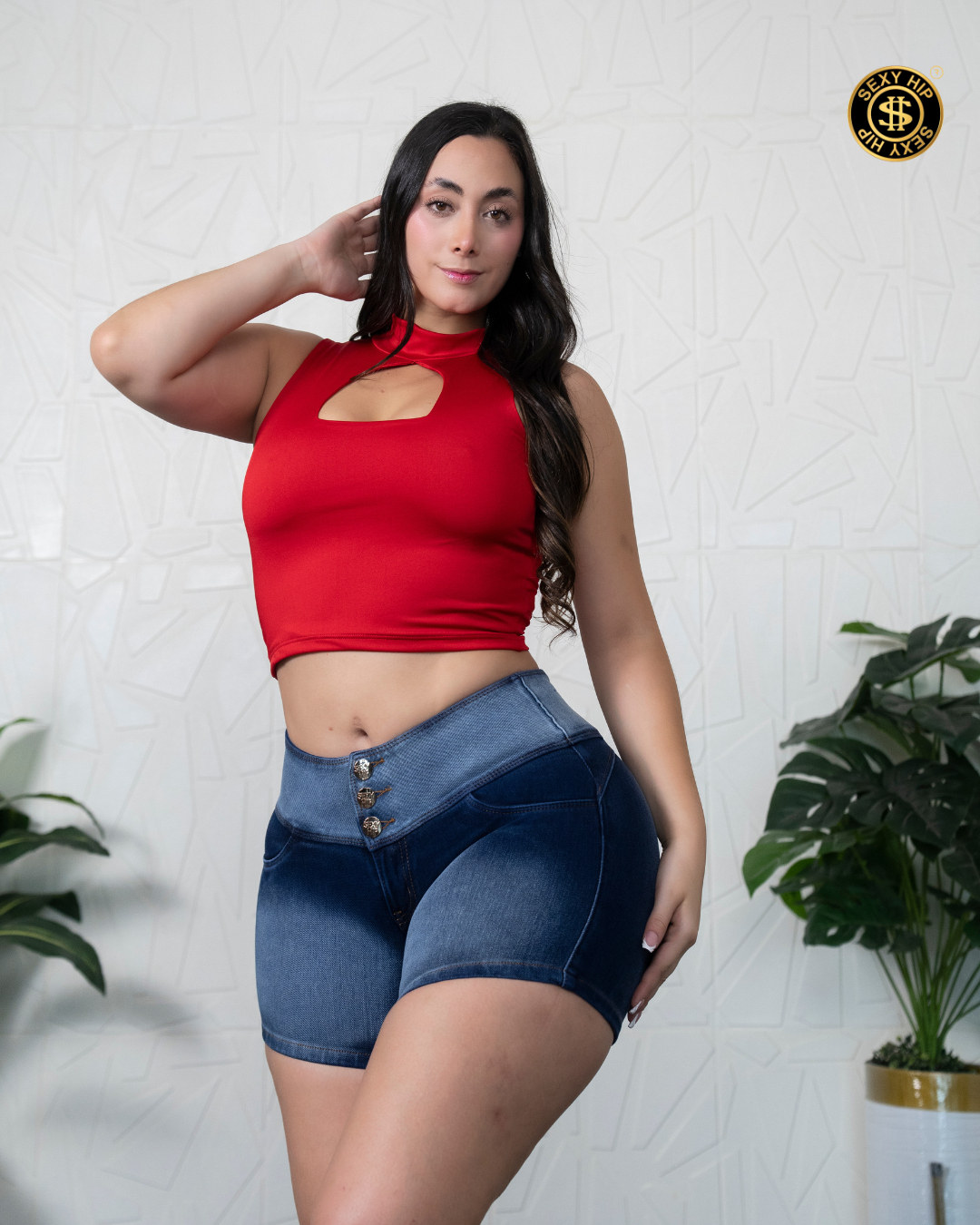 SHORT DIANA AZUL FOCALIZADO